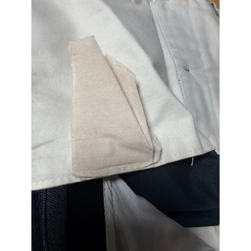 VTG‎ Gucci Corduroy Trousers Mens 52 Italy Navy OPTI Zip Designer Tailored 33x31